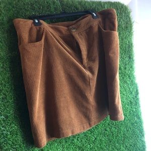 F21 brown skirt